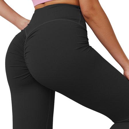 Women Yoga Pants With Pockets High Waist Butt Lift Leggings Fitness Trousers  Gym