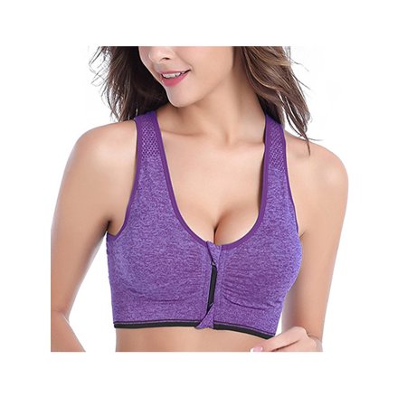 Qonioi Sports Bras for Women, Backless Bra Full Coverage Wirefree Sports  Bralette Strappy Everyday Wear Bra Comfort Stretch Underwear Try Before You