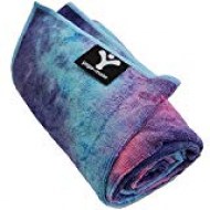 Angelbeauty Hot Yoga Towel with Carry Bag - Microfiber Non Slip Skidless  Yoga Mat Towels for Yoga, Exercise, Fitness, Pilates (Coffee)